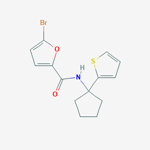 5-bromo-N-(1-(thiophen-2-yl)cyclopentyl)furan-2-carboxamide