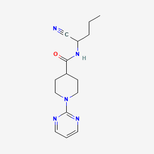 molecular formula C15H21N5O B2731822 N-(1-cyanobutyl)-1-(pyrimidin-2-yl)piperidine-4-carboxamide CAS No. 1355733-65-1