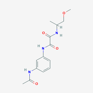 N1-(3-acetamidophenyl)-N2-(1-methoxypropan-2-yl)oxalamide