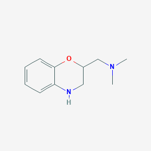 molecular formula C11H16N2O B2731827 (3,4-dihydro-2H-1,4-benzoxazin-2-ylmethyl)dimethylamine CAS No. 1021016-53-4