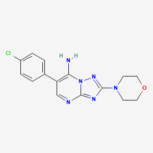 6-(4-Chlorophenyl)-2-morpholino[1,2,4]triazolo[1,5-a]pyrimidin-7-amine