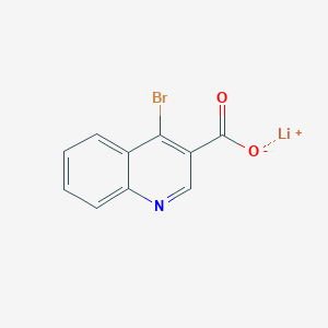 molecular formula C10H5BrLiNO2 B2731838 Lithium;4-bromoquinoline-3-carboxylate CAS No. 2247107-96-4