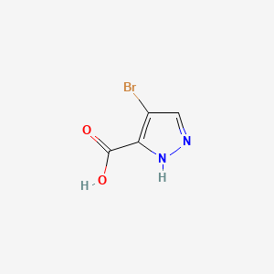 molecular formula C4H3BrN2O2 B2731839 4-bromo-1H-pyrazole-3-carboxylic acid CAS No. 1092683-57-2; 13745-17-0