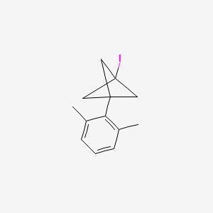 molecular formula C13H15I B2731841 1-(2,6-Dimethylphenyl)-3-iodobicyclo[1.1.1]pentane CAS No. 2287339-73-3