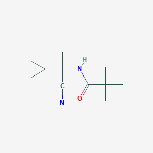 molecular formula C11H18N2O B2731846 N-(1-cyano-1-cyclopropylethyl)-2,2-dimethylpropanamide CAS No. 1111555-83-9