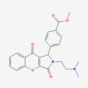 Methyl 4-(2-(2-(dimethylamino)ethyl)-3,9-dioxo-1,2,3,9-tetrahydrochromeno[2,3-c]pyrrol-1-yl)benzoate