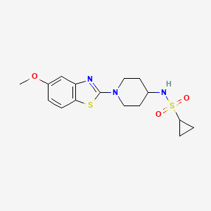 N-[1-(5-Methoxy-1,3-benzothiazol-2-yl)piperidin-4-yl]cyclopropanesulfonamide