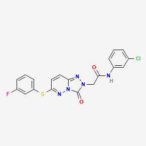 N-(3-chlorophenyl)-2-[6-[(3-fluorophenyl)thio]-3-oxo[1,2,4]triazolo[4,3-b]pyridazin-2(3H)-yl]acetamide