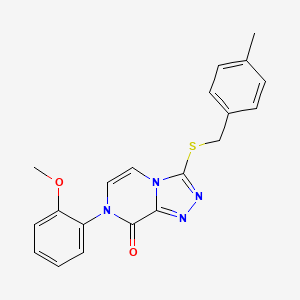 7-(2-methoxyphenyl)-3-((4-methylbenzyl)thio)-[1,2,4]triazolo[4,3-a]pyrazin-8(7H)-one
