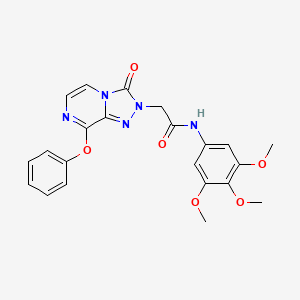 N-(3,4-dimethylphenyl)-2-({6-[4-(piperidin-1-ylcarbonyl)piperidin-1-yl]pyridazin-3-yl}thio)acetamide