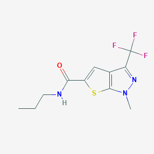 1-methyl-N-propyl-3-(trifluoromethyl)-1H-thieno[2,3-c]pyrazole-5-carboxamide