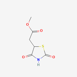 molecular formula C6H7NO4S B2731873 Methyl 2-(2,4-dioxo-1,3-thiazolidin-5-yl)acetate CAS No. 877-63-4