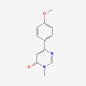 molecular formula C12H12N2O2 B2731875 6-(4-甲氧基苯基)-3-甲基嘧啶-4(3H)-酮 CAS No. 130841-05-3