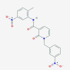 N-(2-methyl-5-nitrophenyl)-1-(3-nitrobenzyl)-2-oxo-1,2-dihydropyridine-3-carboxamide