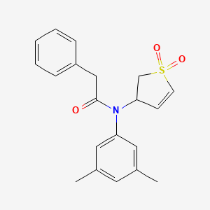 molecular formula C20H21NO3S B2731881 N-(3,5-dimethylphenyl)-N-(1,1-dioxido-2,3-dihydrothien-3-yl)-2-phenylacetamide CAS No. 863445-89-0