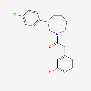 molecular formula C21H24ClNO2 B2731888 1-(3-(4-Chlorophenyl)azepan-1-yl)-2-(3-methoxyphenyl)ethanone CAS No. 1797365-86-6
