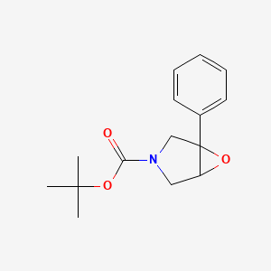 molecular formula C15H19NO3 B2731889 Tert-butyl 1-phenyl-6-oxa-3-azabicyclo[3.1.0]hexane-3-carboxylate CAS No. 2126161-57-5