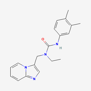 3-(3,4-Dimethylphenyl)-1-ethyl-1-(imidazo[1,2-a]pyridin-3-ylmethyl)urea