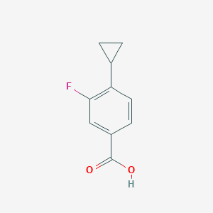 molecular formula C10H9FO2 B2731901 4-Cyclopropyl-3-fluorobenzoic acid CAS No. 1247451-23-5