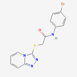 2-([1,2,4]triazolo[4,3-a]pyridin-3-ylthio)-N-(4-bromophenyl)acetamide