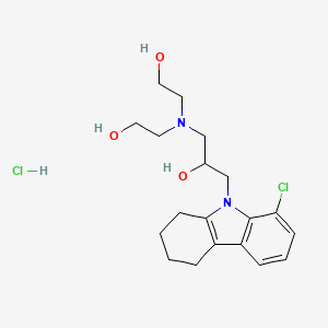 2,2'-((3-(8-chloro-3,4-dihydro-1H-carbazol-9(2H)-yl)-2-hydroxypropyl)azanediyl)diethanol hydrochloride