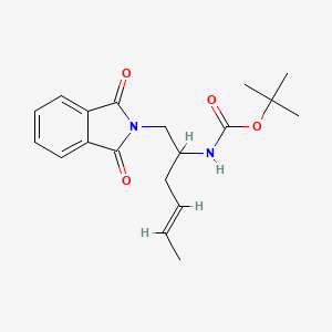 molecular formula C19H24N2O4 B2731926 tert-Butyl N-[1-(1,3-dioxo-2,3-dihydro-1H-isoindol-2-yl)hex-4-en-2-yl]carbamate CAS No. 1807941-70-3