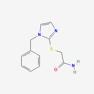 molecular formula C12H13N3OS B2731936 2-(1-Benzylimidazol-2-yl)sulfanylacetamide CAS No. 413575-76-5