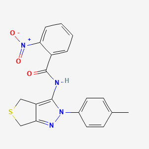 2-nitro-N-(2-(p-tolyl)-4,6-dihydro-2H-thieno[3,4-c]pyrazol-3-yl)benzamide