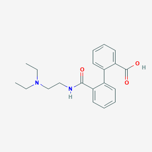 molecular formula C20H24N2O3 B2731941 2'-((2-(Diethylamino)ethyl)carbamoyl)-[1,1'-biphenyl]-2-carboxylic acid CAS No. 2034304-62-4