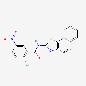 N-benzo[g][1,3]benzothiazol-2-yl-2-chloro-5-nitrobenzamide