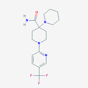 4-Piperidin-1-yl-1-[5-(trifluoromethyl)pyridin-2-yl]piperidine-4-carboxamide