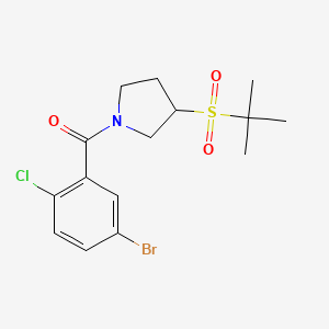 (5-Bromo-2-chlorophenyl)(3-(tert-butylsulfonyl)pyrrolidin-1-yl)methanone