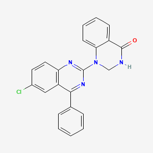 molecular formula C22H15ClN4O B2731955 1-(6-Chloro-4-phenylquinazolin-2-yl)-2,3-dihydroquinazolin-4-one CAS No. 392246-99-0