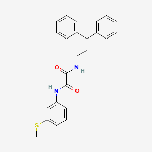 molecular formula C24H24N2O2S B2731957 N1-(3,3-diphenylpropyl)-N2-(3-(methylthio)phenyl)oxalamide CAS No. 941962-66-9