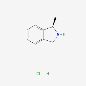 molecular formula C9H12ClN B2731958 (1R)-1-methyl-2,3-dihydro-1H-isoindole hydrochloride CAS No. 2031241-93-5