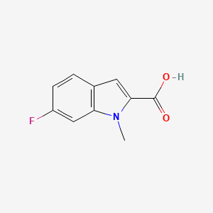 molecular formula C10H8FNO2 B2731975 6-氟-1-甲基-1H-吲哚-2-羧酸 CAS No. 893731-12-9