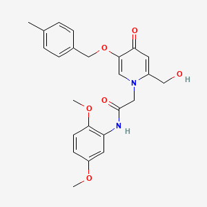 N-(2,5-dimethoxyphenyl)-2-(2-(hydroxymethyl)-5-((4-methylbenzyl)oxy)-4-oxopyridin-1(4H)-yl)acetamide