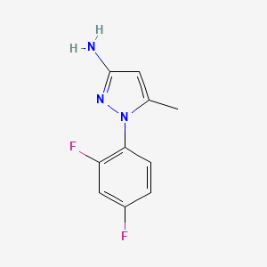 molecular formula C10H9F2N3 B2732005 1-(2,4-difluorophenyl)-5-methyl-1H-pyrazol-3-amine CAS No. 1171907-02-0