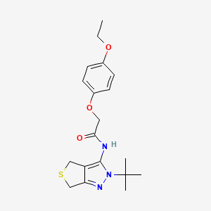 molecular formula C19H25N3O3S B2732020 N-(2-tert-butyl-4,6-dihydrothieno[3,4-c]pyrazol-3-yl)-2-(4-ethoxyphenoxy)acetamide CAS No. 893929-77-6