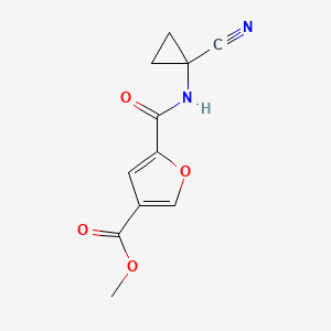 Methyl 5-[(1-cyanocyclopropyl)carbamoyl]furan-3-carboxylate