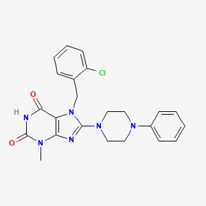 7-[(2-Chlorophenyl)methyl]-3-methyl-8-(4-phenylpiperazin-1-yl)purine-2,6-dione