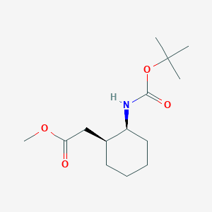 Methyl 2-[(1S,2S)-2-[(2-methylpropan-2-yl)oxycarbonylamino]cyclohexyl]acetate