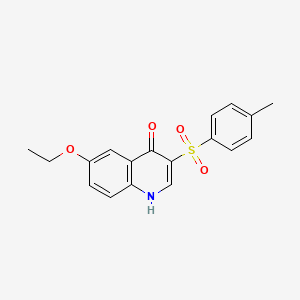 molecular formula C18H17NO4S B2732066 6-ethoxy-3-(4-methylphenyl)sulfonyl-1H-quinolin-4-one CAS No. 866812-28-4