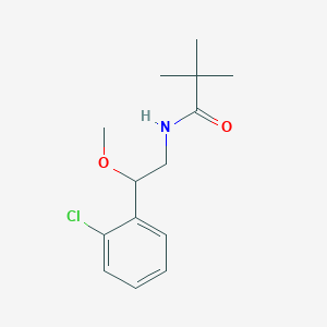 N-(2-(2-chlorophenyl)-2-methoxyethyl)pivalamide