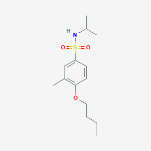 molecular formula C14H23NO3S B273208 4-butoxy-N-isopropyl-3-methylbenzenesulfonamide 