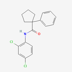 molecular formula C18H17Cl2NO B2732088 N-(2,4-dichlorophenyl)-1-phenylcyclopentane-1-carboxamide CAS No. 1024051-95-3