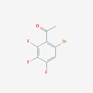 molecular formula C8H4BrF3O B2732093 1-(6-Bromo-2,3,4-trifluorophenyl)ethanone CAS No. 1509119-02-1