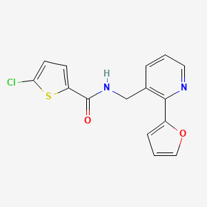 5-chloro-N-((2-(furan-2-yl)pyridin-3-yl)methyl)thiophene-2-carboxamide