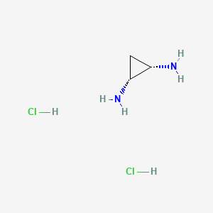 molecular formula C3H10Cl2N2 B2732115 cis-Cyclopropane-1,2-diamine dihydrochloride CAS No. 63466-89-7