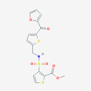 methyl 3-(N-((5-(furan-2-carbonyl)thiophen-2-yl)methyl)sulfamoyl)thiophene-2-carboxylate